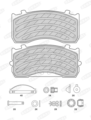 Brake Pad Set, disc brake BCV29183TK