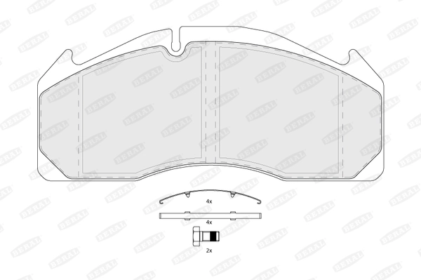 Brake Pad Set, disc brake BCV29125TK