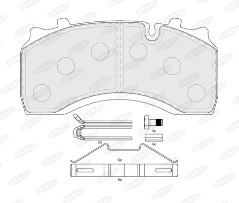 Brake Pad Set, disc brake BCV29142TK