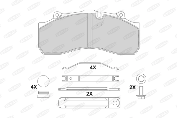 Brake Pad Set, disc brake BCV29143TK