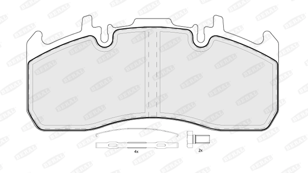 Brake Pad Set, disc brake BCV29173TK