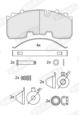 Brake Pad Set, disc brake BCV29265TK