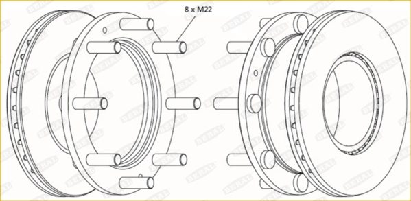 BERAL BCR308A Brake Disc