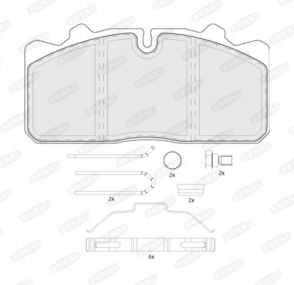 Brake Pad Set, disc brake BCV29088TK
