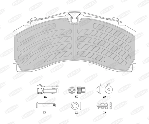 Brake Pad Set, disc brake BCV29246TK