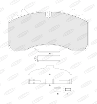 Brake Pad Set, disc brake BCV29162TK