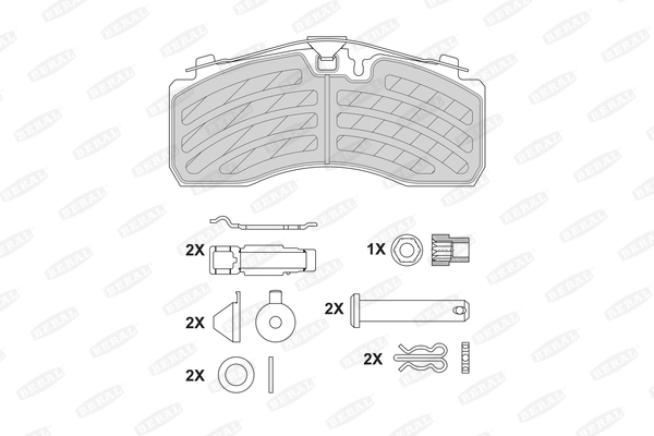 Brake Pad Set, disc brake BCV29287TK
