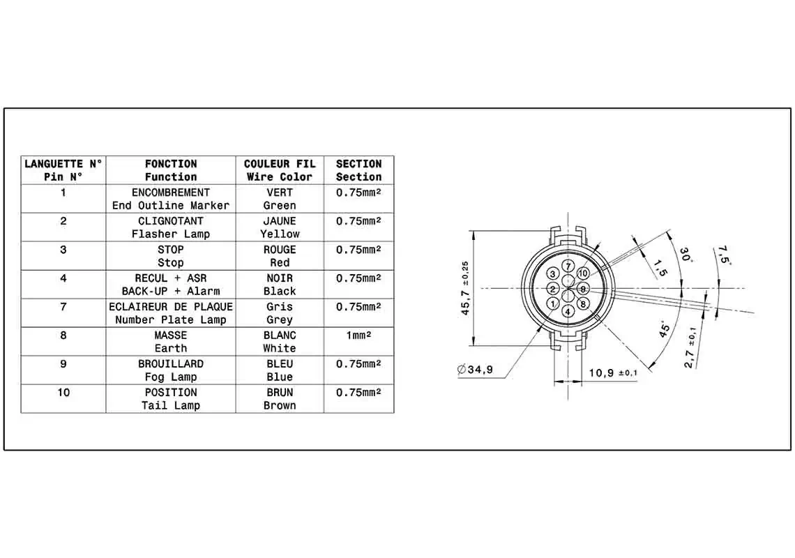Tail Light Assembly LC7 Right 168600