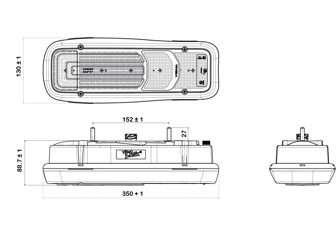 Tail Light Assembly LC15 Left 154200