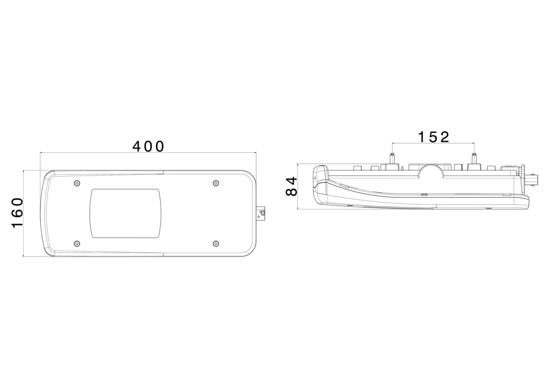 Tail Light Assembly LC11 LED Right 160120