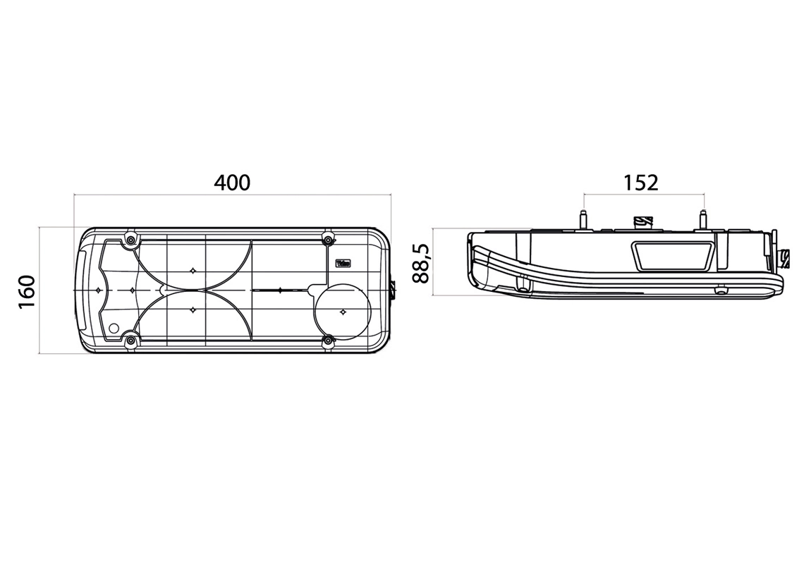 Tail Light Assembly LC8 Right 156790
