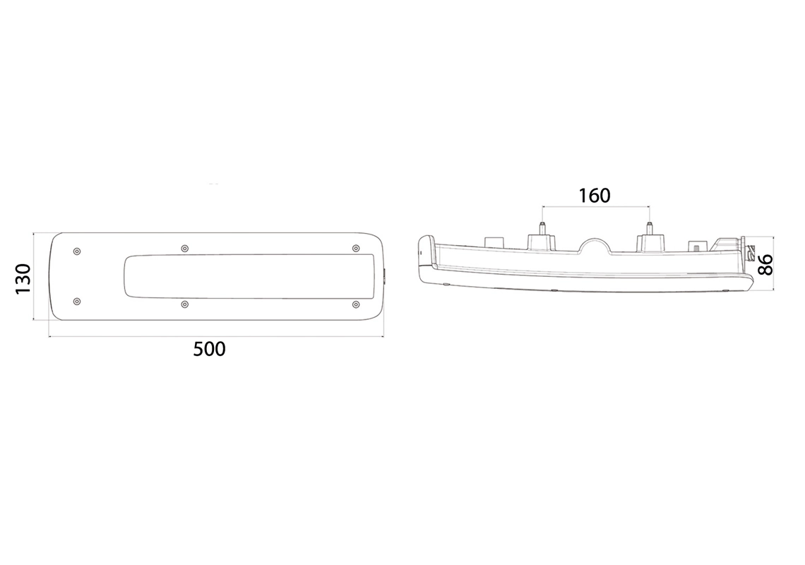 Tail Light Assembly LC9 LED Right 158050