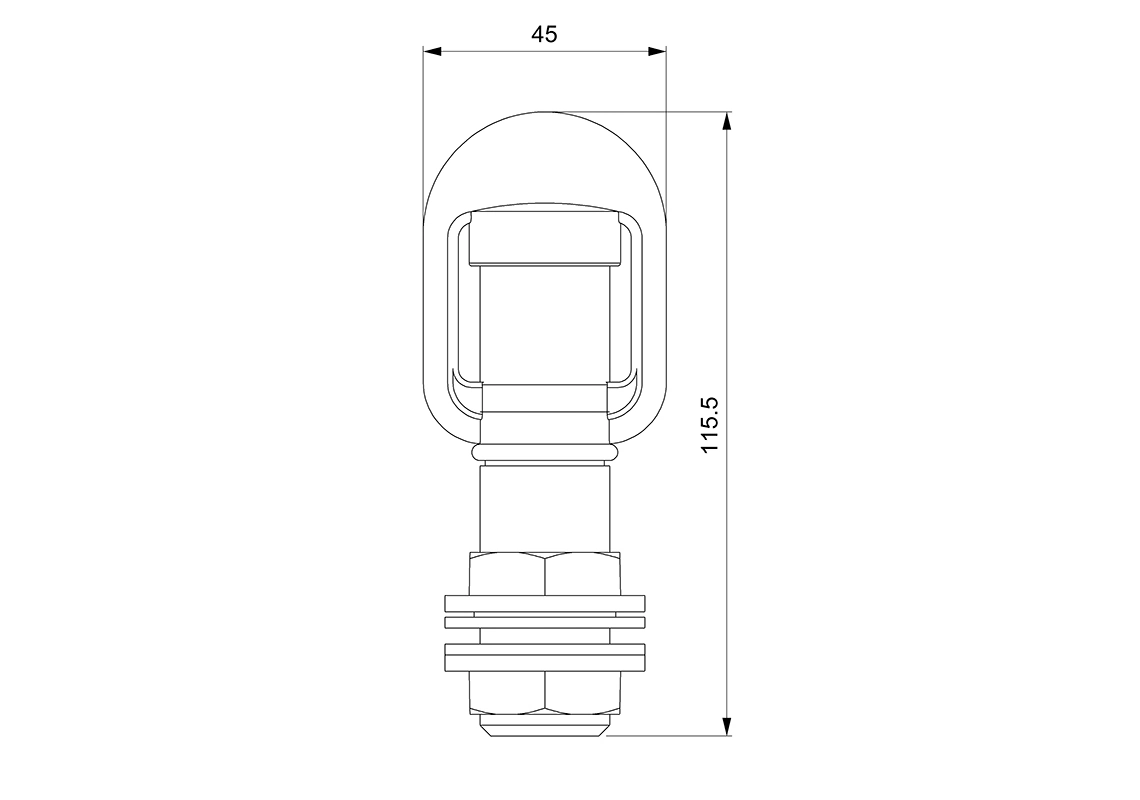 Holder, rotating beacon Spare parts for beacons D14513