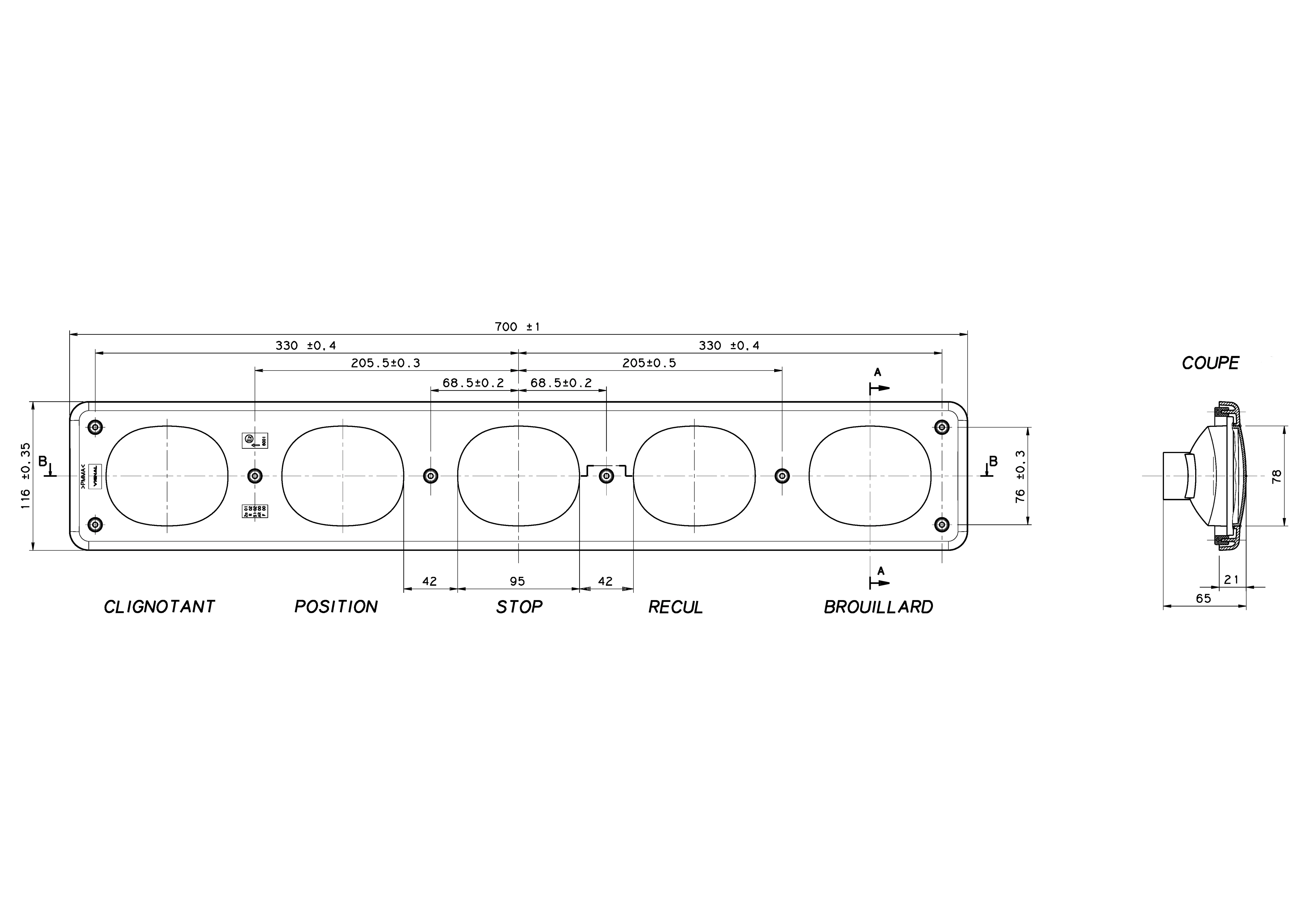 Tail Light Assembly BD 95 195000