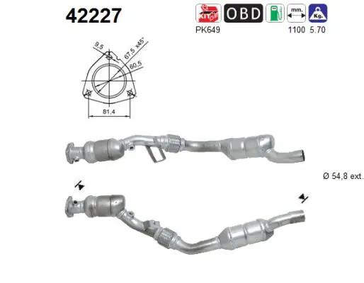 Catalytic Converter 42227