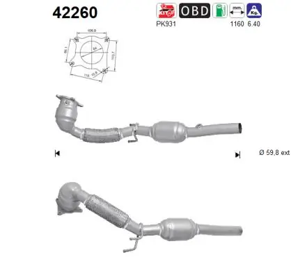 Catalytic Converter 42260