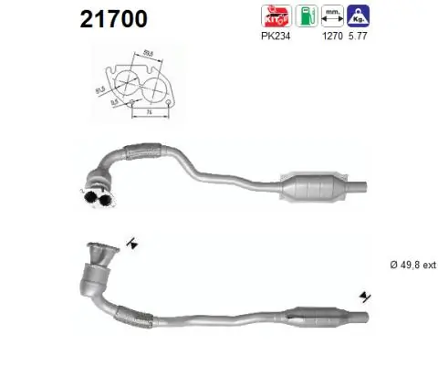 Catalytic Converter 21700