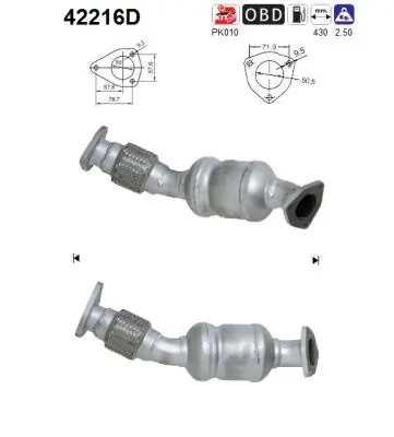 Catalytic Converter 42216D
