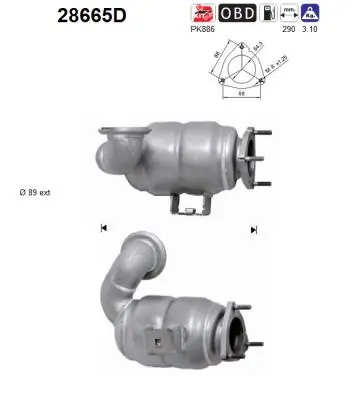 Catalytic Converter 28665D