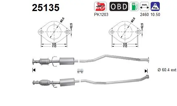 Catalytic Converter 25135