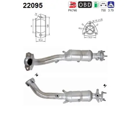 Catalytic Converter 22095