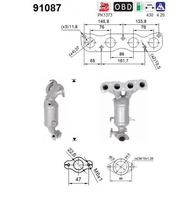 Catalytic Converter 91087