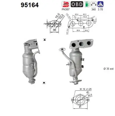 Catalytic Converter 95164