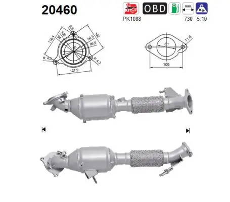 Catalytic Converter 20460