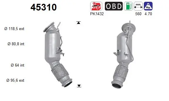 Catalytic Converter 45310