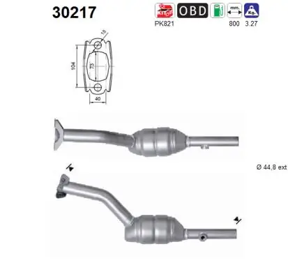 Catalytic Converter 30217