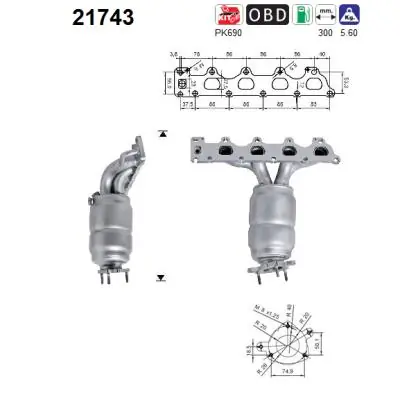 Catalytic Converter 21743