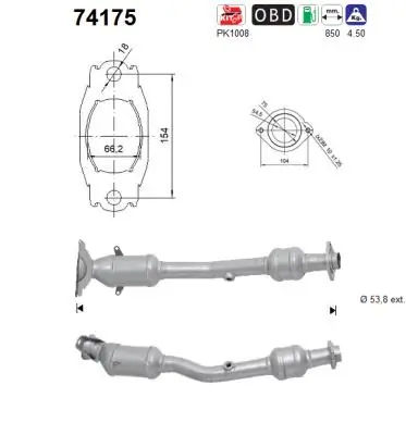 Catalytic Converter 74175