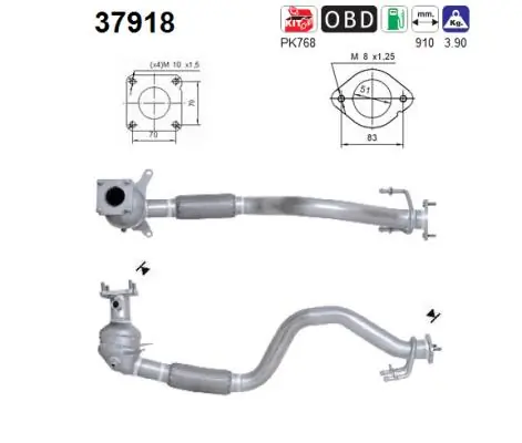 Catalytic Converter 37918