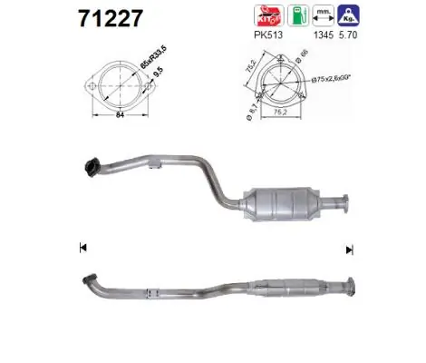 Catalytic Converter 71227