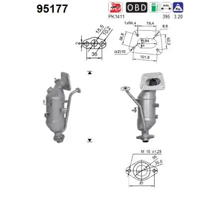 Catalytic Converter 95177