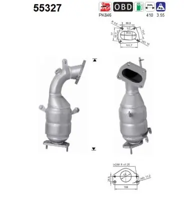 Catalytic Converter 55327