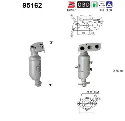 Catalytic Converter 95162