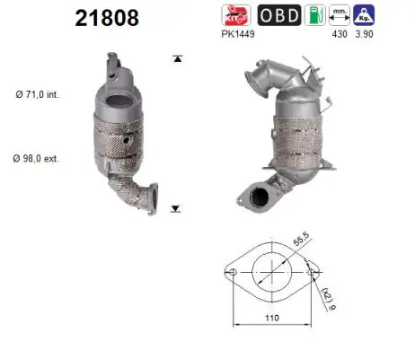 Catalytic Converter 21808