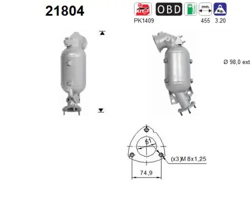 Catalytic Converter 21804