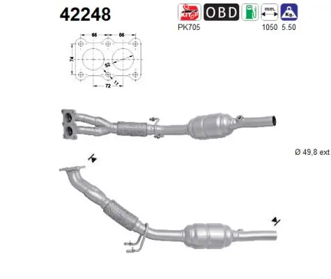 Catalytic Converter 42248