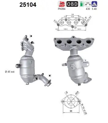 Catalytic Converter 25104