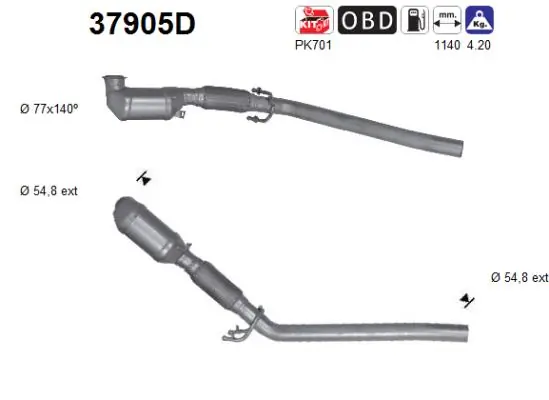 Catalytic Converter 37905D