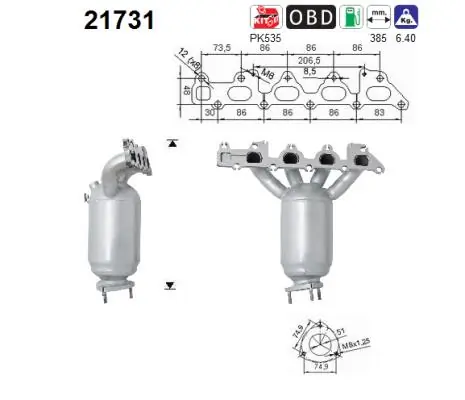 Catalytic Converter 21731