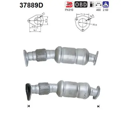 Catalytic Converter 37889D