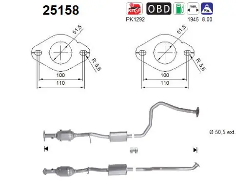 Catalytic Converter 25158
