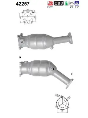 Catalytic Converter 42257
