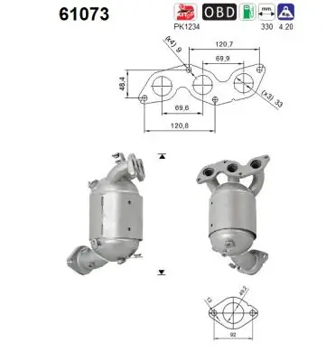 Catalytic Converter 61073
