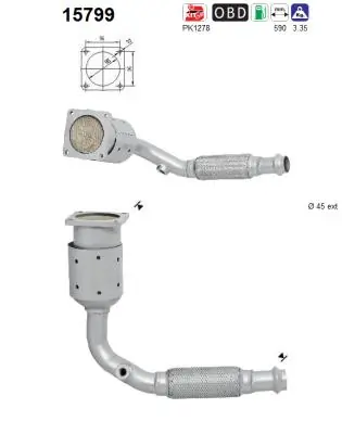Catalytic Converter 15799