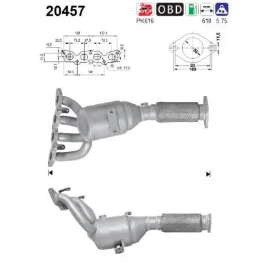 Catalytic Converter 20457
