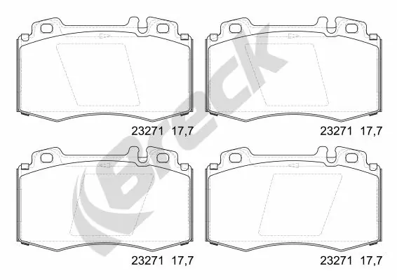 Brake Pad Set, disc brake 23271 00 552 20
